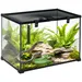 PawHut - Terrarium avec couvercle verrouillable et accessoires - noir