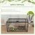 PawHut - Terrarium en verre - Couvercle coulissant verrouillable - noir