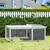 PawHut - Clapier porte double toit ouvrant grillage bois - gris blanc