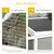 PawHut - Clapier porte double toit ouvrant grillage bois - gris blanc