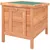 PawHut - Clapier Porte Rampe Verrouillable Toit Ouvrant Bitumé - orange
