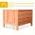 PawHut - Clapier Porte Rampe Verrouillable Toit Ouvrant Bitumé - orange