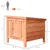 PawHut - Clapier Porte Rampe Verrouillable Toit Ouvrant Bitumé - orange