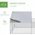 PawHut - Enclos Poulailler Chenil Acier Galvanisé avec Toit H.195 cm - gris