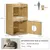 PawHut - Litière chat porte, niche coussinée, plateau - bois clair