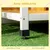 PawHut - Niche pour chien avec terrasse couverte et toit ouvrant - blanc
