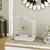PawHut - Cage à oiseau 4 portes H.45cm-blanc PawHut - Cage à oiseau 4 portes H.45cm-blanc