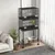 PawHut - Double cage à oiseaux avec roulettes et accessoires H.164cm - noir