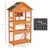 PawHut - Volière XL 2 portes toit asphalte tiroir amovible bois pré-huilé PawHut - Volière XL 2 portes toit asphalte tiroir amovible bois pré-huilé
