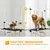 PawHut - Table toilettage pliante chien-réglable, étagère, 100kg max-noir