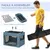 PawHut - Sac pliable pour animaux - 2 poignées, 3 portes - H.51cm - bleu PawHut - Sac pliable pour animaux - 2 poignées, 3 portes - H.51cm - bleu