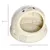 PawHut - Maison Chat Portable, Verrouillable-H.35,2cm - beige