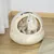 PawHut - Maison Chat Portable, Verrouillable-H.35,2cm - beige