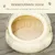 PawHut - Maison Chat Portable, Verrouillable-H.35,2cm - beige