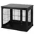 PawHut - Cage pour chien MDF 3 portes verrouillables max 30kg H.66cm - noir PawHut - Cage pour chien MDF 3 portes verrouillables max 30kg H.66cm - noir