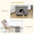PawHut - Niche chat 2 en 1 avec coussin pliable - gris PawHut - Niche chat 2 en 1 avec coussin pliable - gris