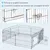 PawHut - Parc enclos pour chiens diamètre 158 cm 8 panneaux H.61cm - noir PawHut - Parc enclos pour chiens diamètre 158 cm 8 panneaux H.61cm - noir