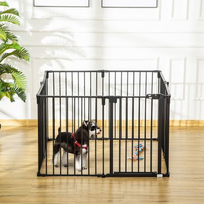 PawHut - Parc enclos chien modulable pliable porte verrou.