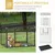 PawHut - Cage chien démontable verrouillable plateau int./ext. - gris noir