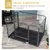 PawHut - Cage chien démontable verrouillable plateau int./ext. - gris noir