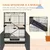 PawHut - Cage petits animaux avec 3 plateaux H.114 cm - noir PawHut - Cage petits animaux avec 3 plateaux H.114 cm - noir