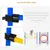 PawHut - Kit Agilité avec 6 Poteaux, Obstacle - bleu jaune rouge