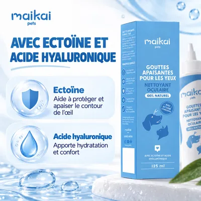 Maikai Lotion Nettoyante Yeux Chien & Chat Aloe Vera et Acide Hyaluronique Maikai Lotion Nettoyante Yeux Chien & Chat Aloe Vera et Acide Hyaluronique