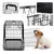 PawHut - Cage de Transport pour Chien Taille L H.55 cm - noir PawHut - Cage de Transport pour Chien Taille L H.55 cm - noir