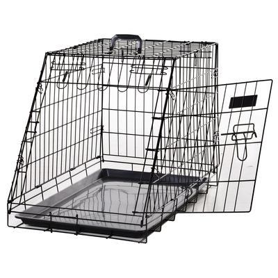 PawHut - Cage de Transport pour Chien Taille L H.55 cm - noir