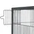 PawHut - Cage oiseaux portable 4 mangeoires H.163 cm - noir gris PawHut - Cage oiseaux portable 4 mangeoires H.163 cm - noir gris