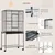 PawHut - Cage oiseaux portable 4 mangeoires PawHut - Cage oiseaux portable 4 mangeoires