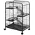 PawHut - Cage mobile rongeur 3 rampes 3 plateformes bac amovible - noir PawHut - Cage mobile rongeur 3 rampes 3 plateformes bac amovible - noir