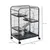 PawHut - Cage mobile rongeur 3 rampes 3 plateformes bac amovible - noir PawHut - Cage mobile rongeur 3 rampes 3 plateformes bac amovible - noir