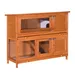 PawHut - Clapier Grande Taille 2 Étages H.100 cm - bois