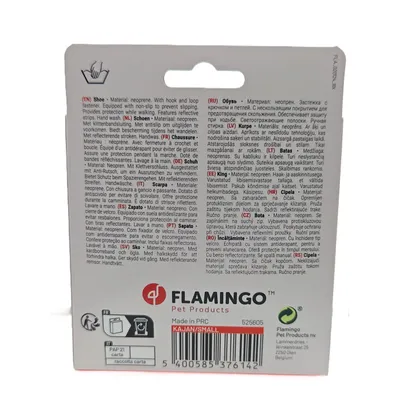 Flamingo Hundeschuhe Kajan rot - 2 Stück