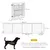 PawHut - Barrière animaux-autoportante modulable pliable - noir blanc PawHut - Barrière animaux-autoportante modulable pliable - noir blanc