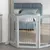 PawHut - Barrière Chien Pliable 3 Plaques 2 Pieds H.80cm-Gris