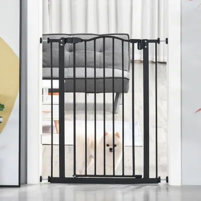 PawHut - Barrière extensible pour chien sans perçage H.94cm-noir PawHut - Barrière extensible pour chien sans perçage H.94cm-noir