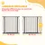 PawHut - Barrière chien porte verrouillable sans perçage H.75-95cm - noir