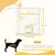 PawHut - Barrière de sécurité chien extensible sans percer H.76 cm-blanc