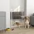 PawHut - Barrière de sécurité chien extensible sans percer H.76 cm-blanc