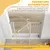 PawHut - Barrière Animaux Réglable Sans Perç H.74-97.5cm-blanc