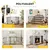PawHut - Barrière Chien Pliable Modulable 3 Panneaux Porte H.76cm-noir