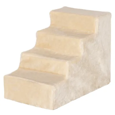 PawHut - escalier chat/chien 4 marches doux - beige