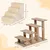 PawHut - escalier chat/chien 4 marches doux - beige