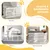 PawHut - Barrière-chien-pliable-motif-os-antidérapant-H.61cm-blanc PawHut - Barrière-chien-pliable-motif-os-antidérapant-H.61cm-blanc