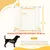 PawHut - Barrière Chien Sans Percer, Double Verrouillage, Auto H.94cm-blanc PawHut - Barrière Chien Sans Percer, Double Verrouillage, Auto H.94cm-blanc