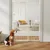 PawHut - Barrière Sécurité Animal Long. Réglable Sans Perçage H.76cm-blanc