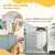 PawHut - Barrière sécurité chien - ajustable, 2 portes verrou. - blanc