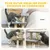 PawHut - Escalier pour chat 3 marches jeu boule suspendue-gris